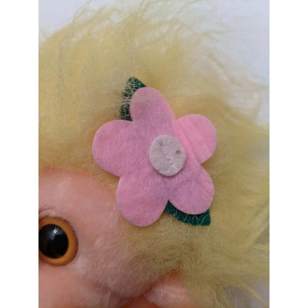 Vintage 90s 1992 Trolio Trolls Doll Cavegirl Plush Troll